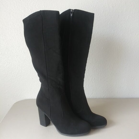 Style & Co. Addyyf women's size 7 black heeled boots - Picture 1 of 16